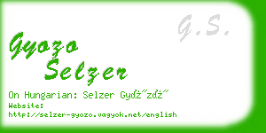 gyozo selzer business card